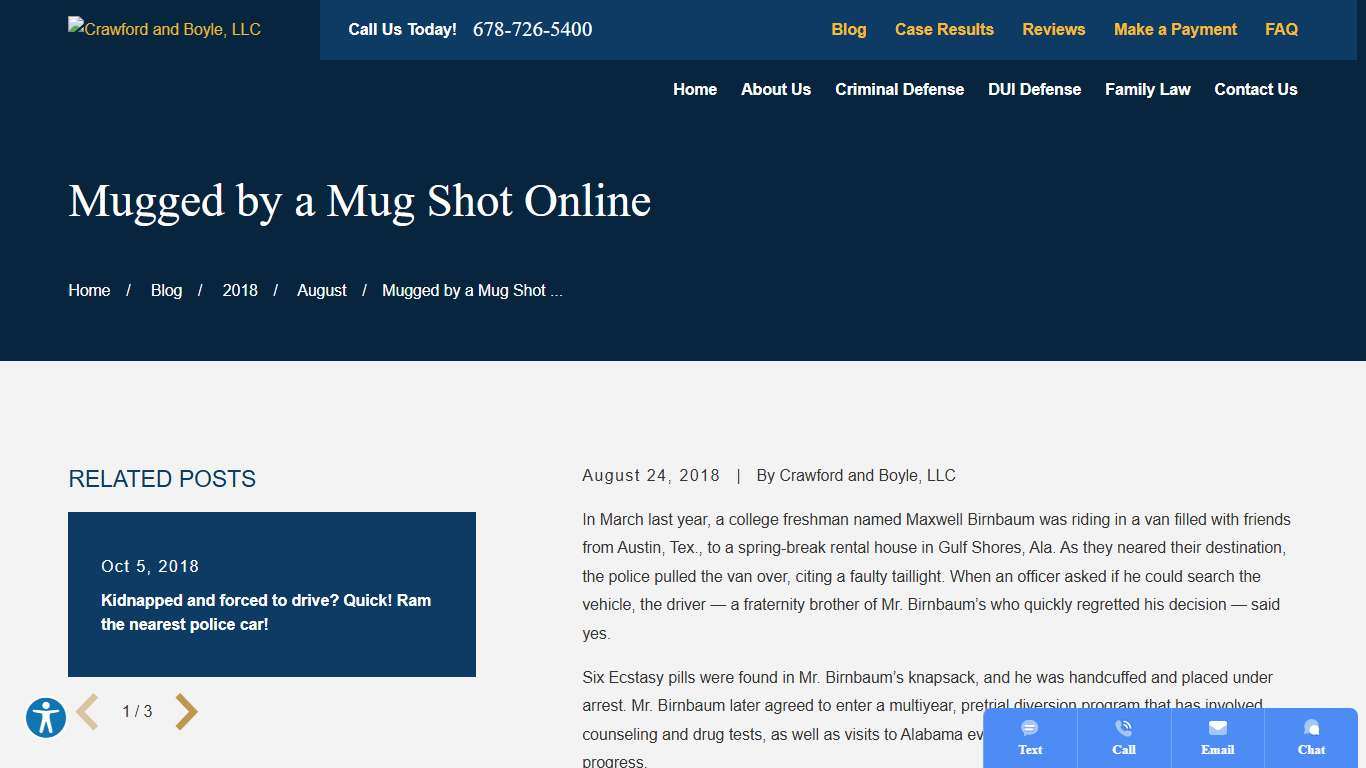 Mugged by a Mug Shot Online